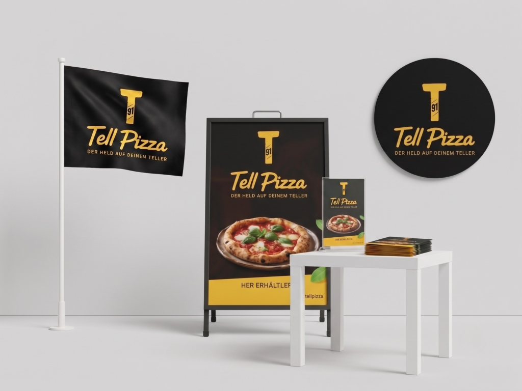 Tell POS Material inkl. Menü
